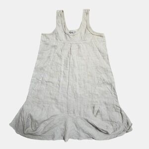 Hard Tail Forever Kawaii Linen Sleeveless‎ Tunic Mini Dress S Lounge Beach